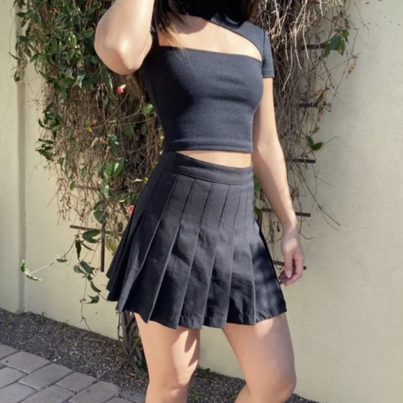 Pleated Mini Skirts